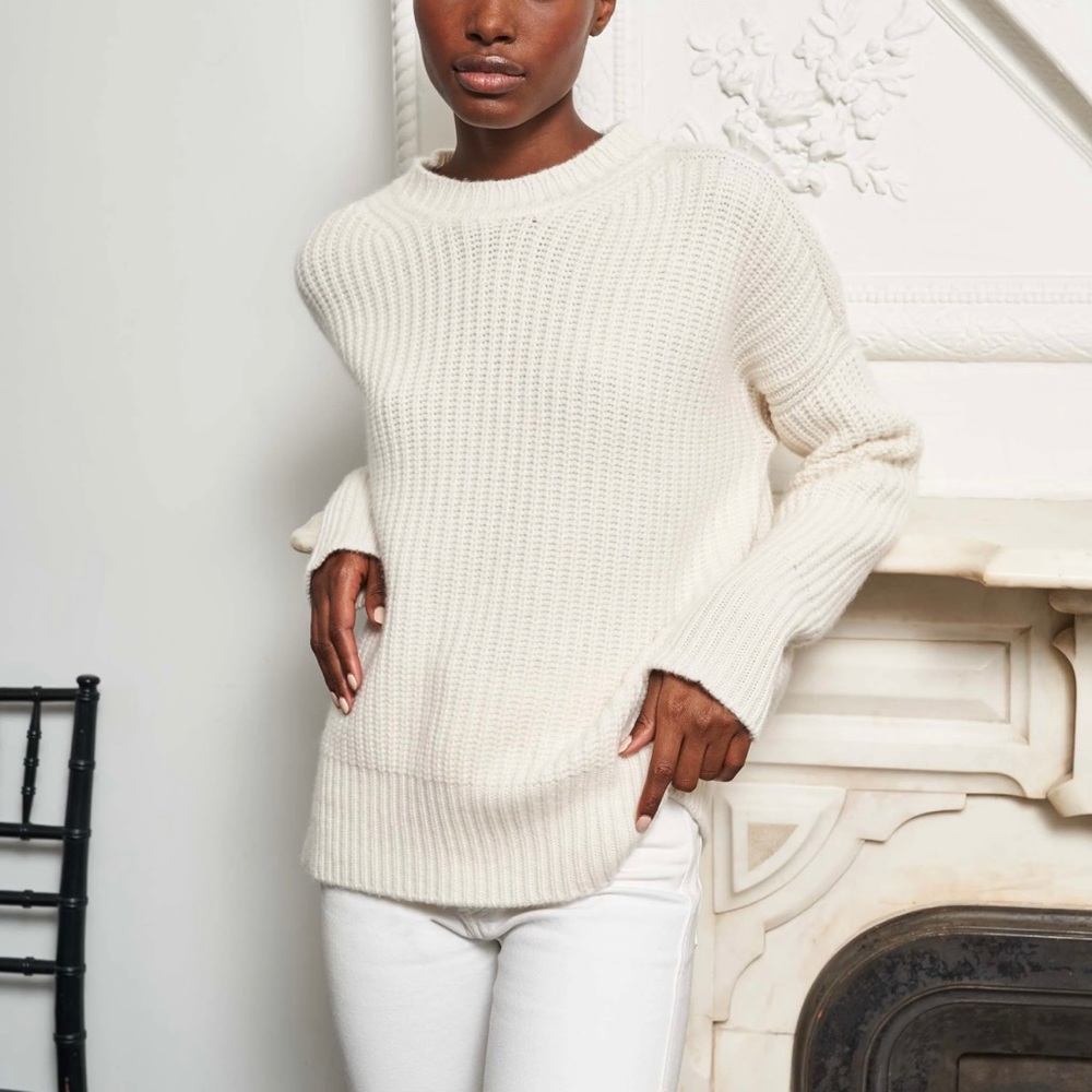 Laligne Toujours Cashmere Sweater, Cream, Small